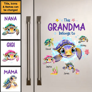 This Grandma Belongs To Decal/Sticker