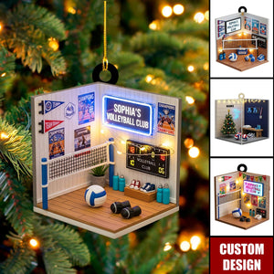 Personalized Volleyball Club Christmas  Ornament - Gift For Volleyball Player, Volleyball Team