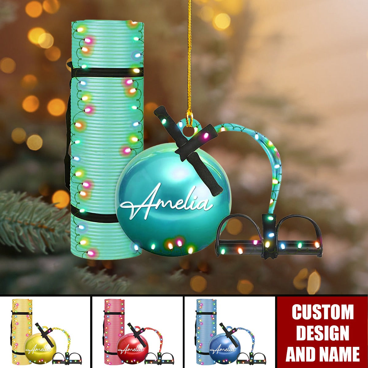 2024 New Release Personalized Pilates equipment Christmas Ornament - Gift For Pilates Lover