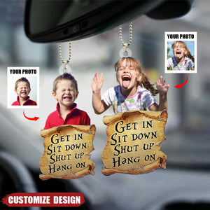 Get In Personalized Car Ornament Gift - Gift For Family Or Friend Lovers