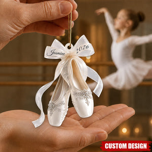 Personalized Ballerina Christmas Ornament, Gift For Ballet Lovers