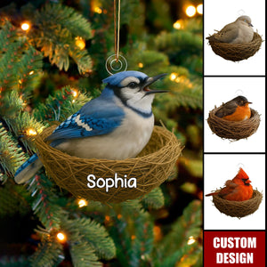 Personalized Christmas Ornament For Bird Lovers