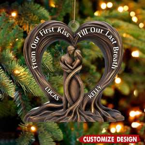 Heart Of The Trees - Personalized Couple Christmas Ornament