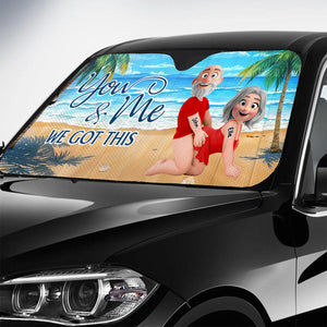 You And Me - Personalized Naughty Couple Car Sunshade