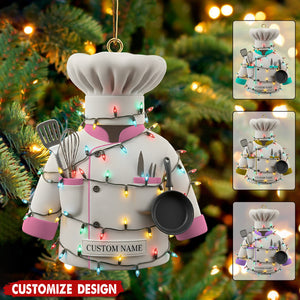 Personalized Chef Christmas Ornament - Gift for Foodies, Bakers & Culinary Artists