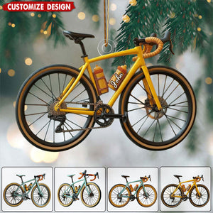 Personalized Road Bike Christmas Ornament