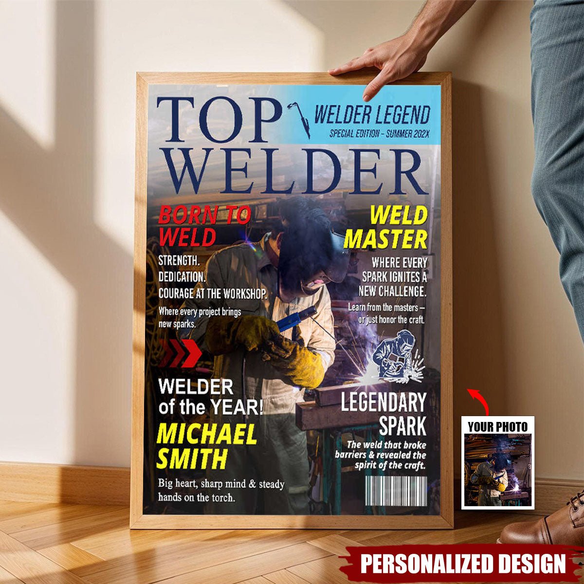 Personalized Welder Magazine Poster-Gift for Welders