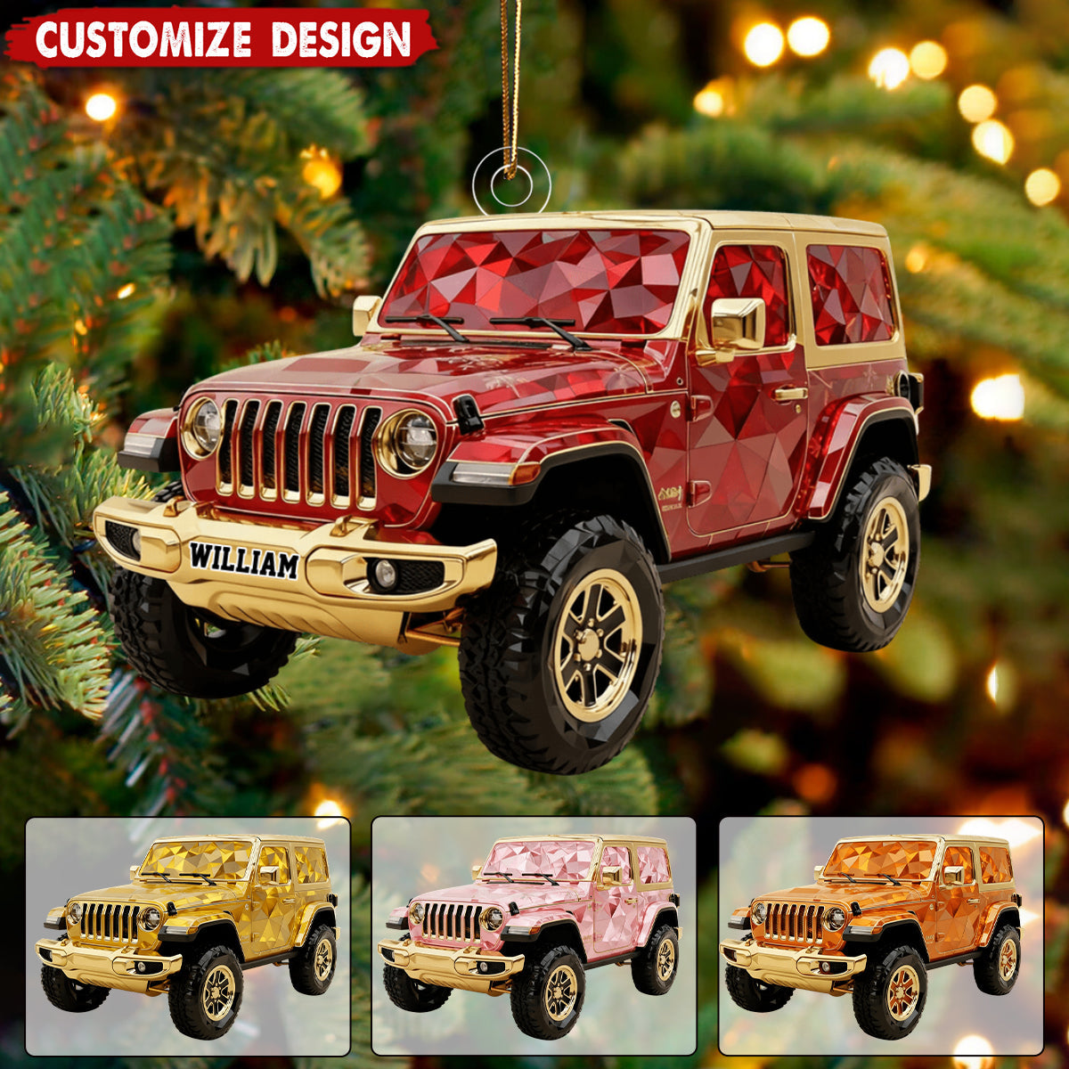 Personalized Off-Road Christmas Ornament - Gifts For Off-road Lovers
