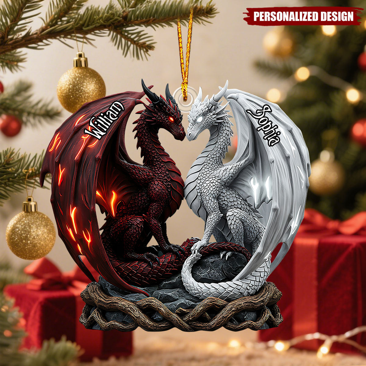 You & Me-Personalized Couple Christmas Ornament-Gift For Couple