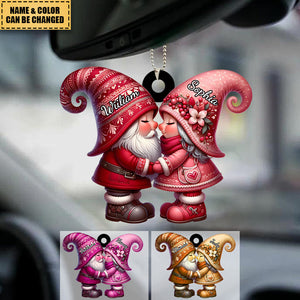 Personalized Dwarf Acrylic Car Ornament - Gift For Couple