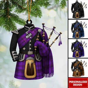 Personalized Bagpipe Christmas Ornament