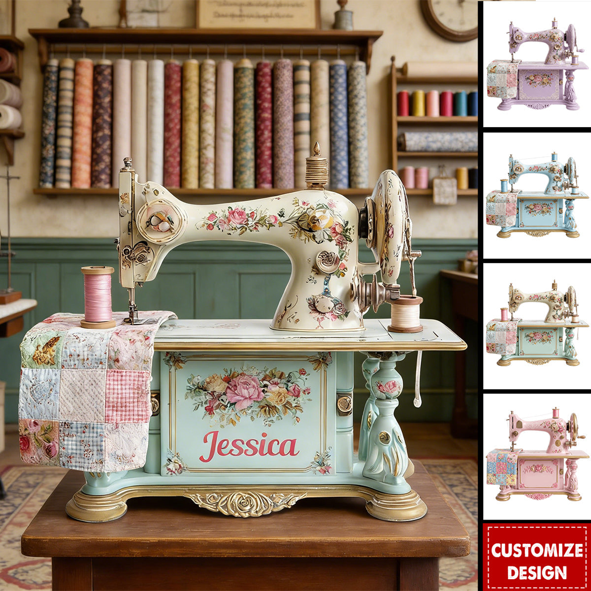 Sewing Makes Me Happy - Personalized Sewing Custom Shaped Acrylic Plaque