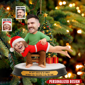 Personalized Couple Photo Ornament-Couples Gifts For Christmas