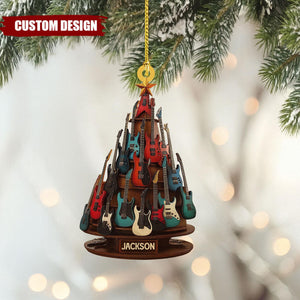 Personalized Electric Guitar Ornament