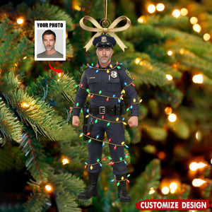 The Holiday's Protecter - Personalized Police Officer Ornament