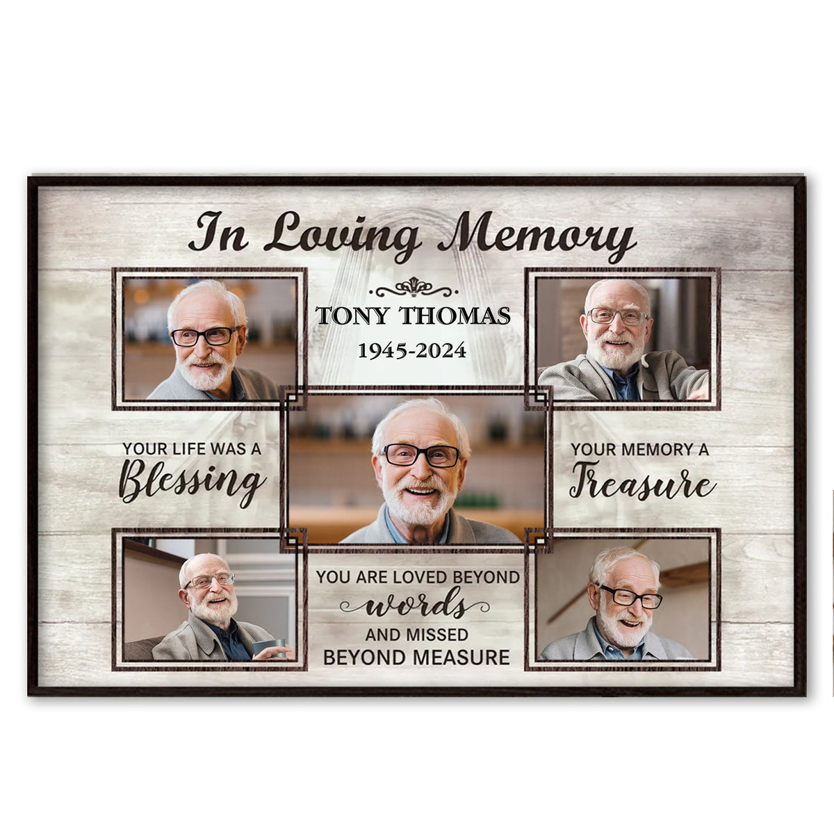 In Loving Memory You Life Was A Blessing - Personalized Poster, Memorial Gift