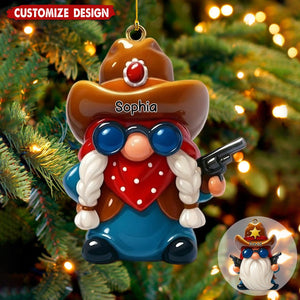 Personalized Cowboy Couple Ornament Gift for Couples