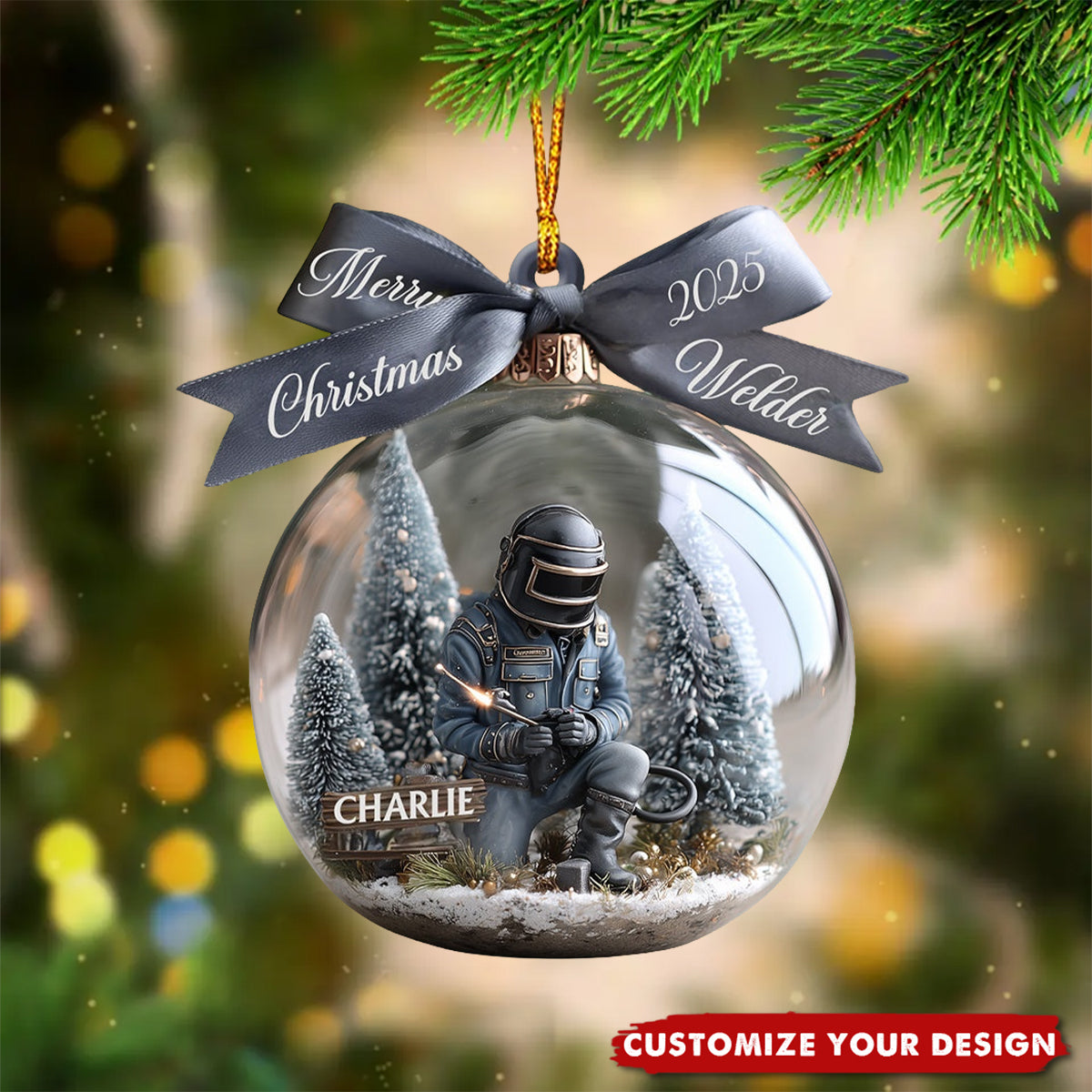Strong Welder - Personalized Welder Ornament