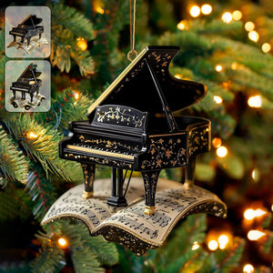 Piano Christmas Ornament - Gift For Pianist