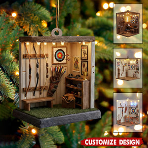 Personalized Archery Christmas Ornament - Gift for Bowhunters, Archery Lover