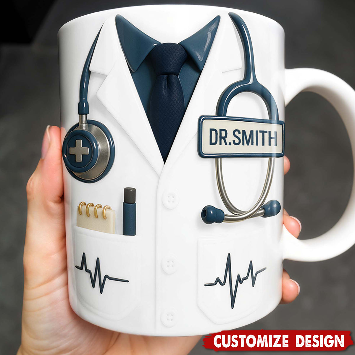 Professional Medical - Themed Design - Personalized Coffee Mug - Gift for Doctors