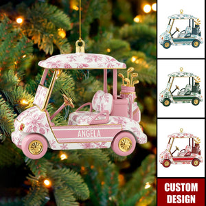 Personalized Golf Cart Christmas Ornament - Gifts For Golf Lovers
