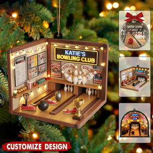 Personalized Bowling Christmas Ornaments - Gift For Bowling Lover, Bowling League Players