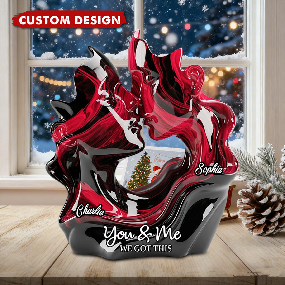 Personalized Couple Custom Shaped Acrylic Plaque