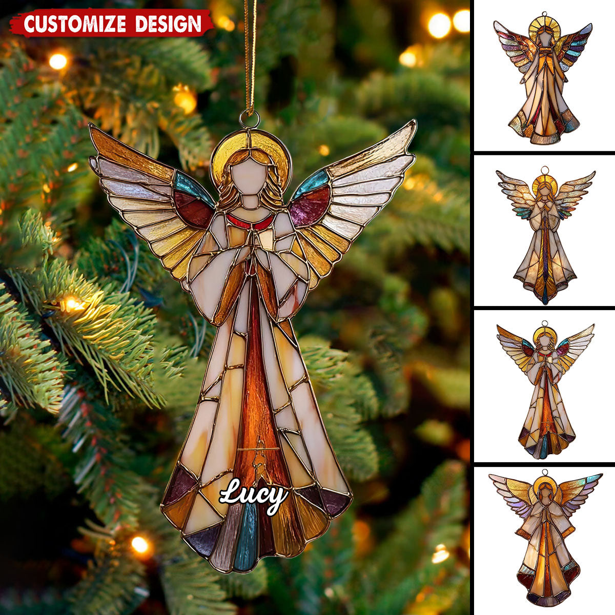 Personalized Guardian Angel Ornament