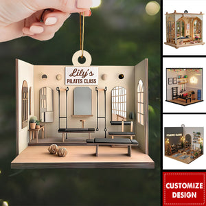 Personalized Pilates Studio Christmas Ornament Gift For Pilates Teacher Or Enthusiast