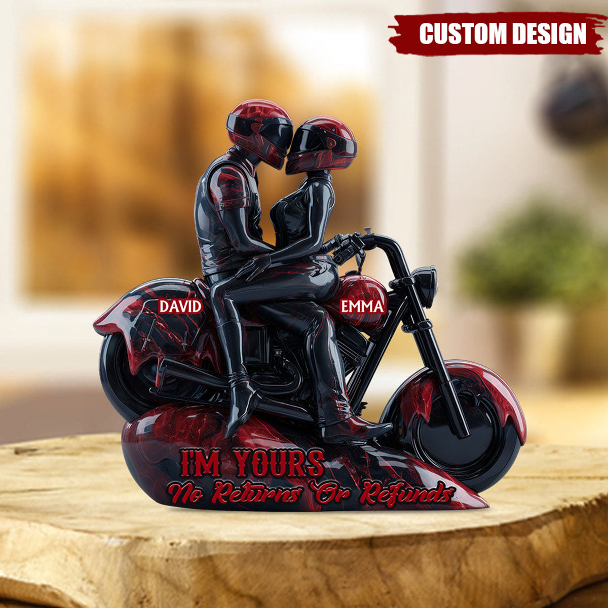 I'm Your No Returns Or Refunds - Personalized Biker Custom Shaped Acrylic Plaque