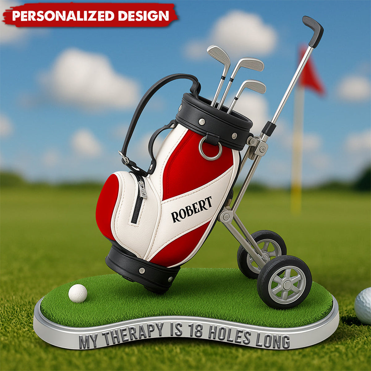 Golf Therapy Acrylic Plaque-Personalized Gifts For Golf Lovers