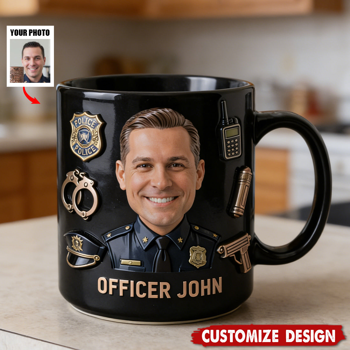 Personalized Police Officer Mug