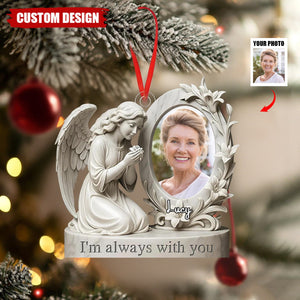 Personalized Angel Memorial Photo Christmas Ornament - Gift for Loved Ones