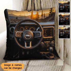 Personalized Off-Road Car Custom Name Pillow