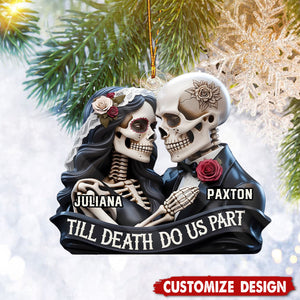 Till Death Do Us Part - Personalized 1-Layer Acrylic Ornament