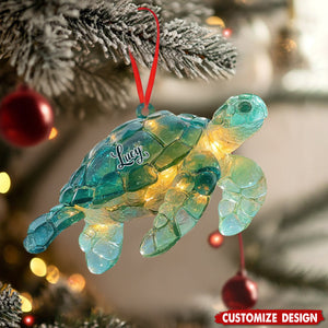 Personalized Sea Animal Christmas Ornament