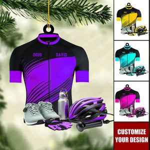 Personalized Mountain Bike Ornament - Custom Acrylic Bicycle Decor