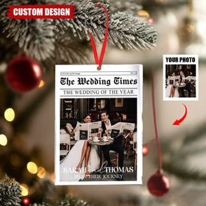 The Wedding Of The Year - Personalized Photo Ornament - Gifts For Couple