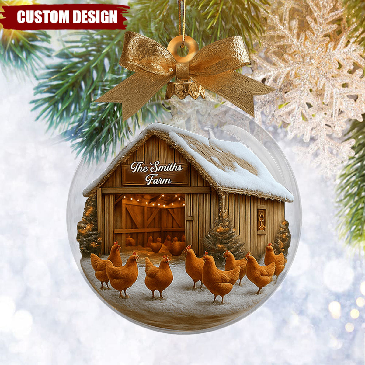 Christmas On The Farm - Personalized Farmer Ornament