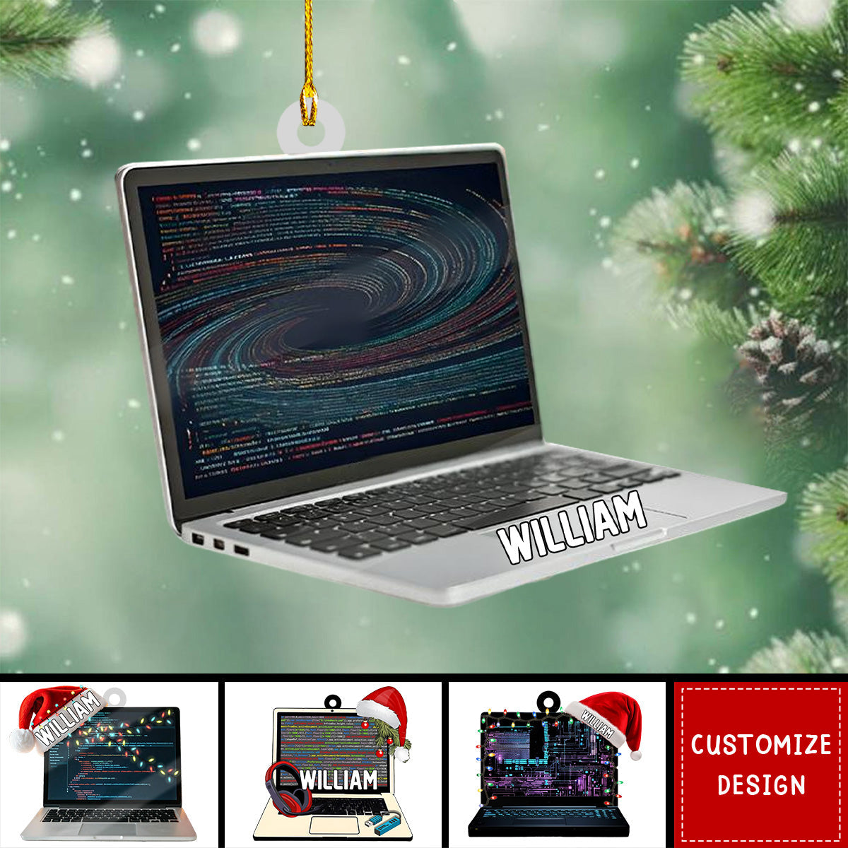 Personalized Computer Programmer Ornament, Gifts For Computer Programmer - 2024 New Release