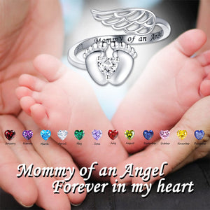 Personalized Sterling Silver Miscarriage Ring-Memorial Losing Gifts