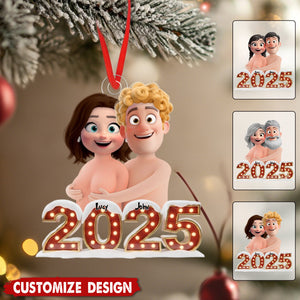 2025 Naughty Couple Ornament Personalized Christmas Gifts