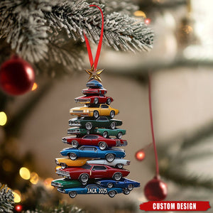 Personalized Car Stack Christmas Ornament - Gift For Car Lover