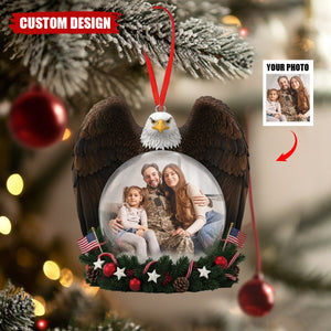 Personalized America Military Appreciation Acrylic Ornament – Photo Gifts For Family
