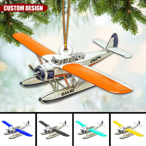 Personalized Airplane Christmas Ornament - New Release