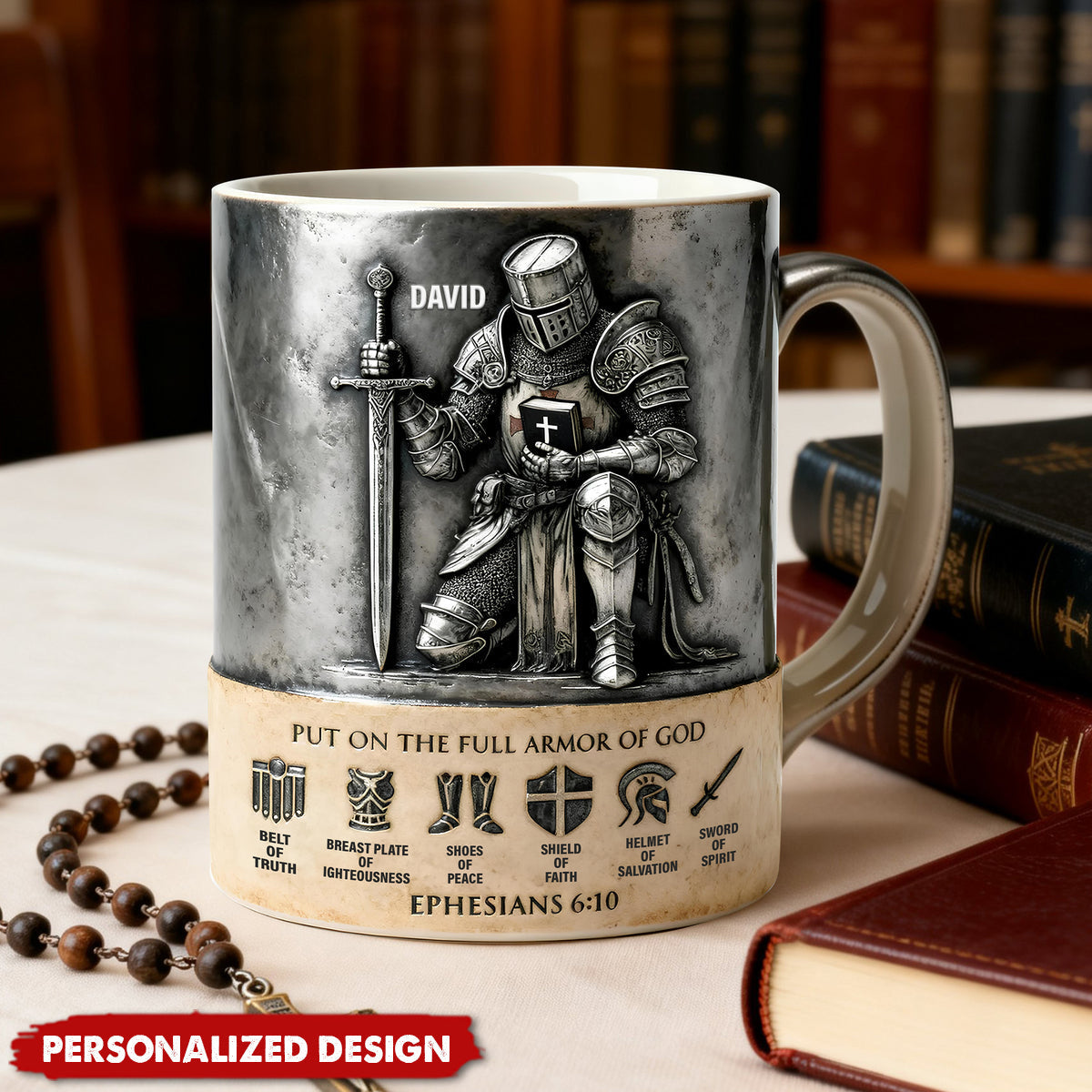 Full Armor Of God-Personalized Mug-Gift For Christian