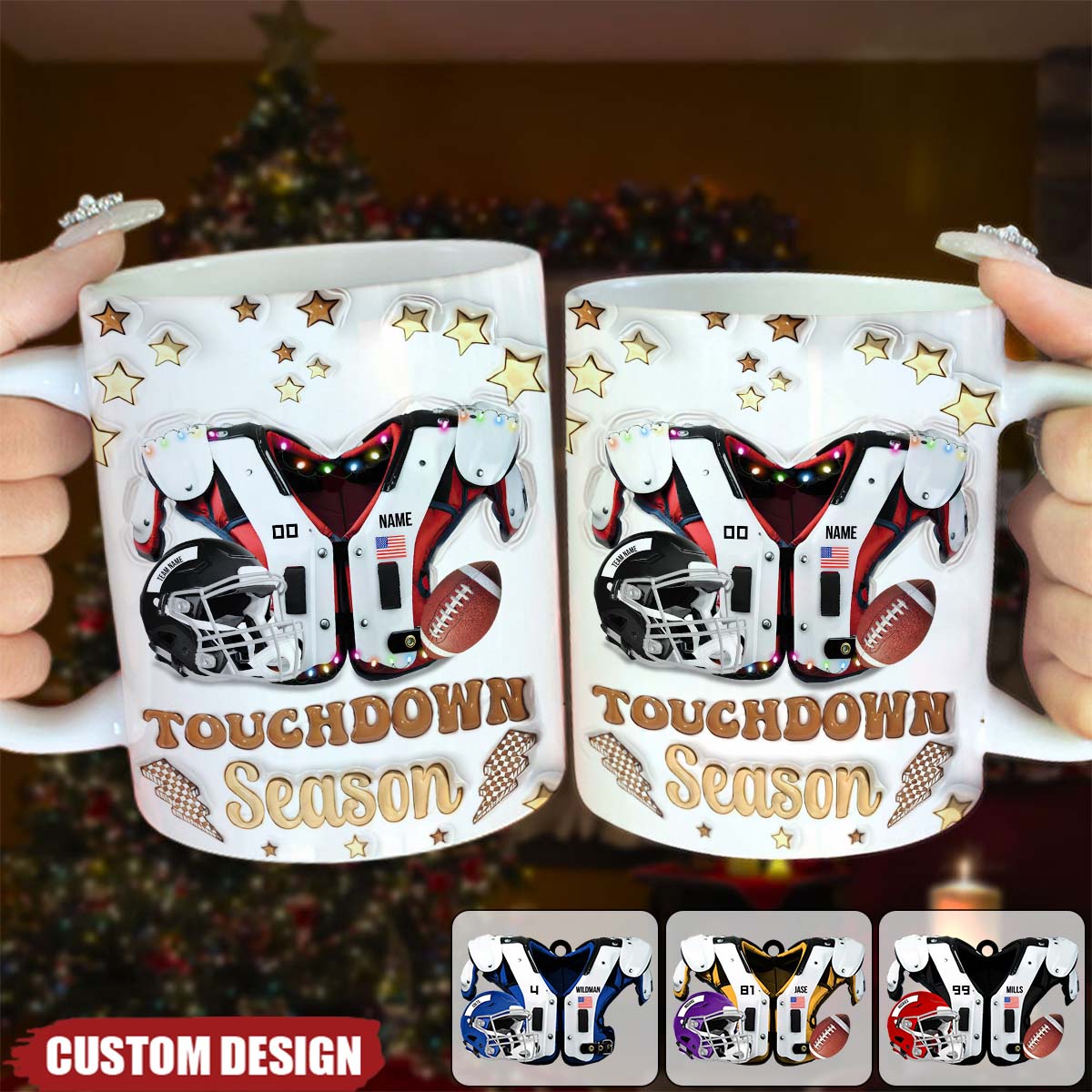 Personalized American Football Coffee Mug - Gift for American Football Lovers