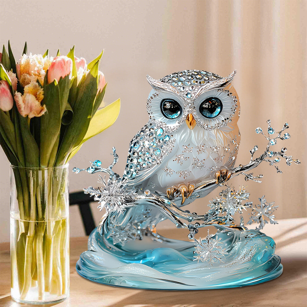 Elegant Owl Acrylic Plaque