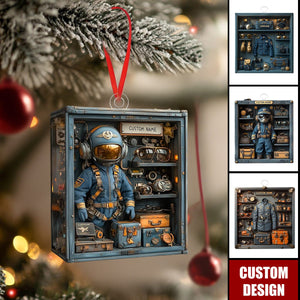 Personalized Pilot Aviation Locker Acrylic Ornament - Gift For Airline Crew Or Aviation Lover